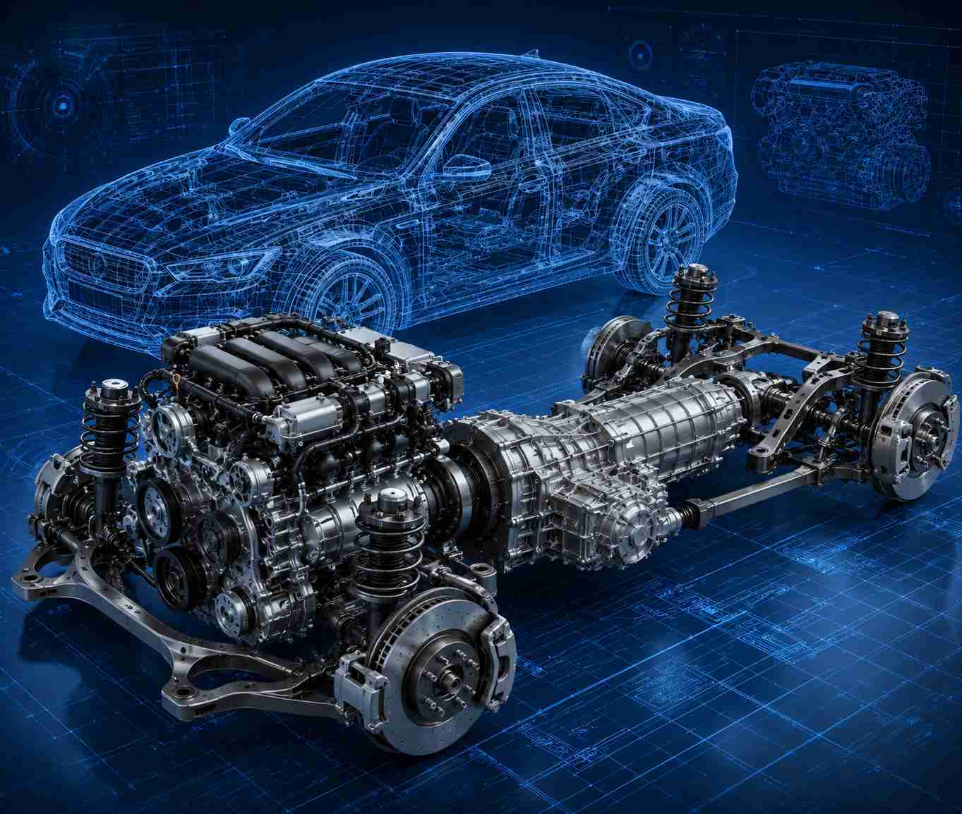 3D CAD Model of Engine