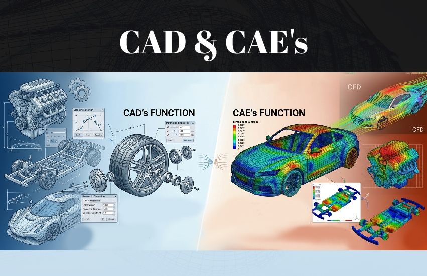 Role of CAD and CAE in automotive development for design validation and product optimization