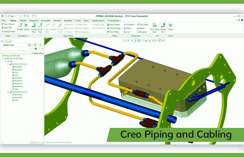 Creo piping and cabling design for mechanical and electrical engineering
