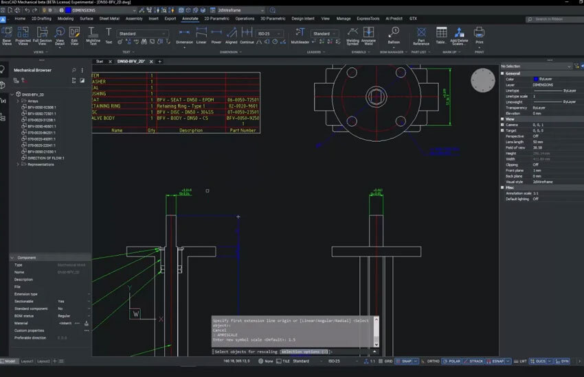 BricsCAD Mechanical – 3D modeling & sheet metal design