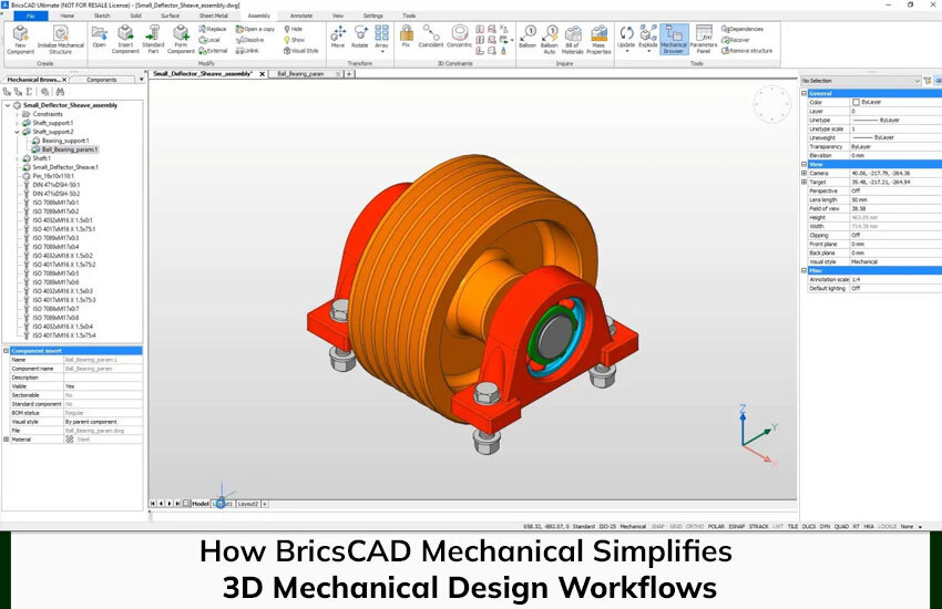 How BricsCAD Mechanical Simplifies 3D Mechanical Design Workflows
