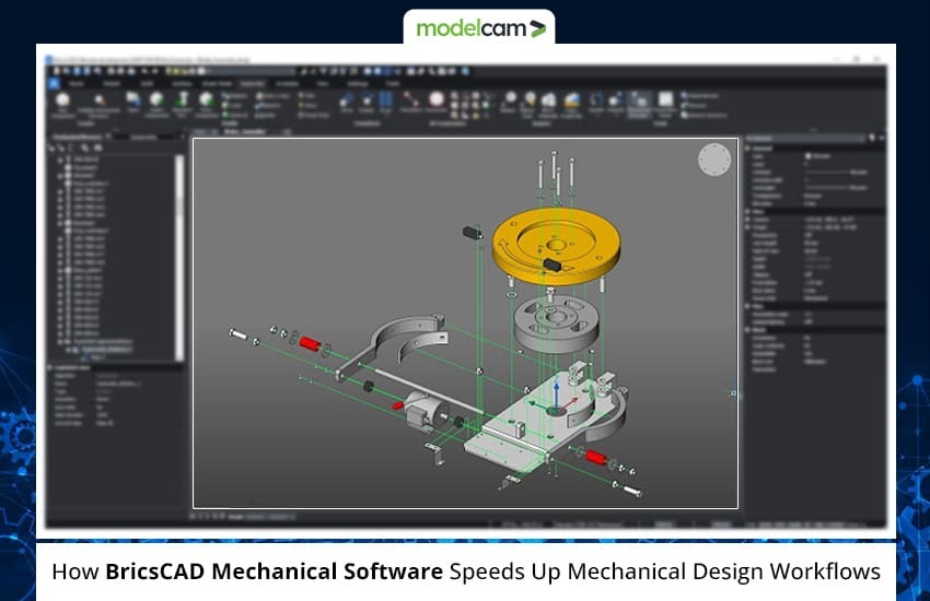 How BricsCAD Mechanical Software Speeds Mechanical Design Workflows Illustration