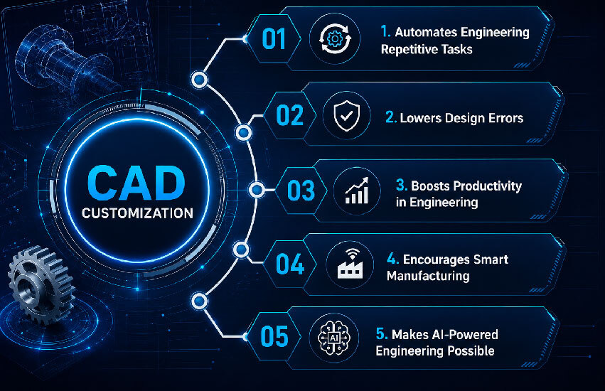 Engineering design services enhanced with CAD customization for faster design, greater accuracy, and productivity