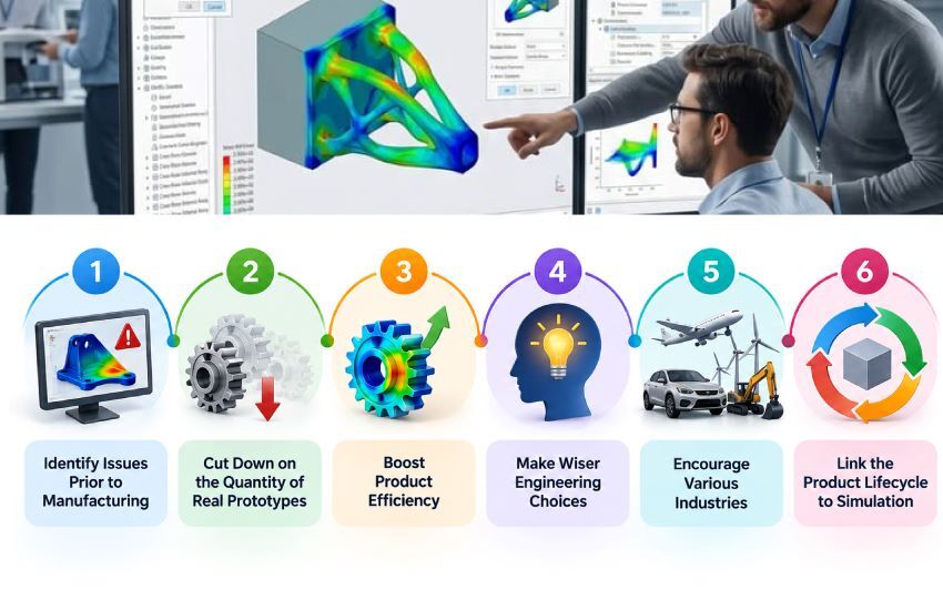 Engineering simulation process for identifying design issues before manufacturing