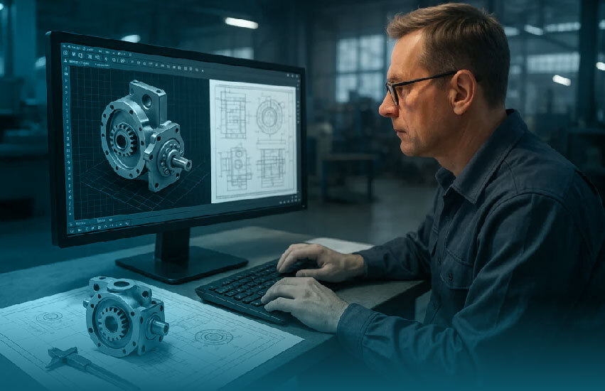 Integrated 2D and 3D mechanical design workflow using BricsCAD Mechanical