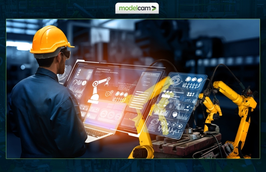 Factory ready for AI in manufacturing checklist infographic