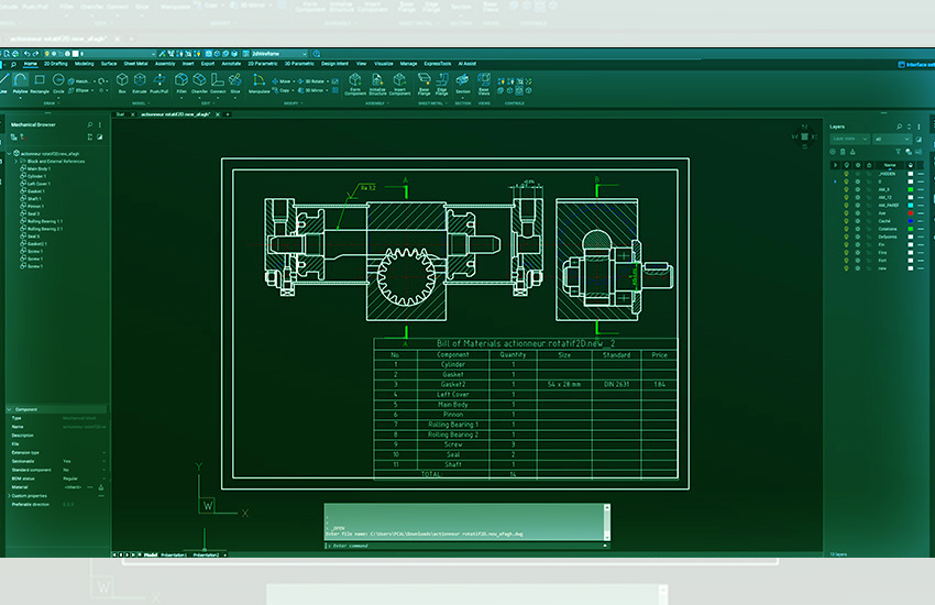BricsCAD strong drafting with DWG compatibility for legacy CAD data