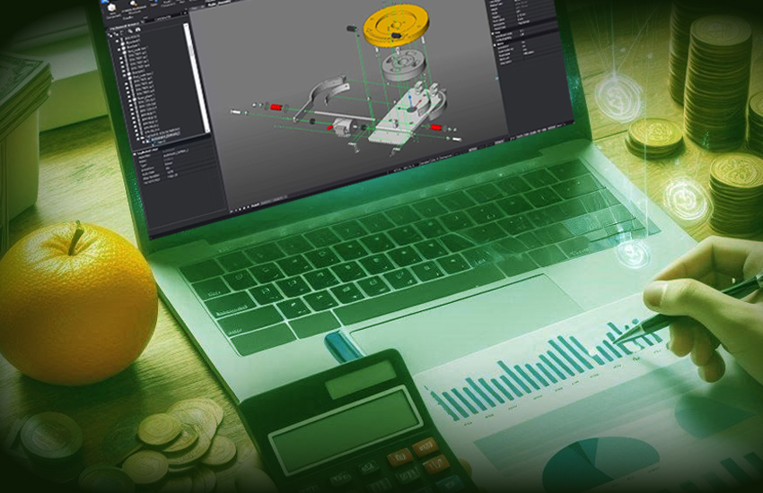 CAD customization ROI concept image – engineering software interface