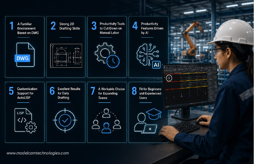 BricsCAD Lite offering affordable 2D CAD tools with professional drafting features and DWG compatibility