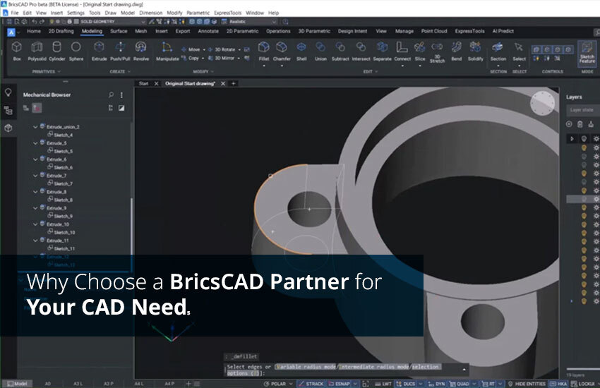 Business team discussing CAD solutions with a certified BricsCAD partner