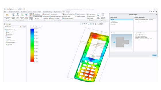 Mold analysis in Creo