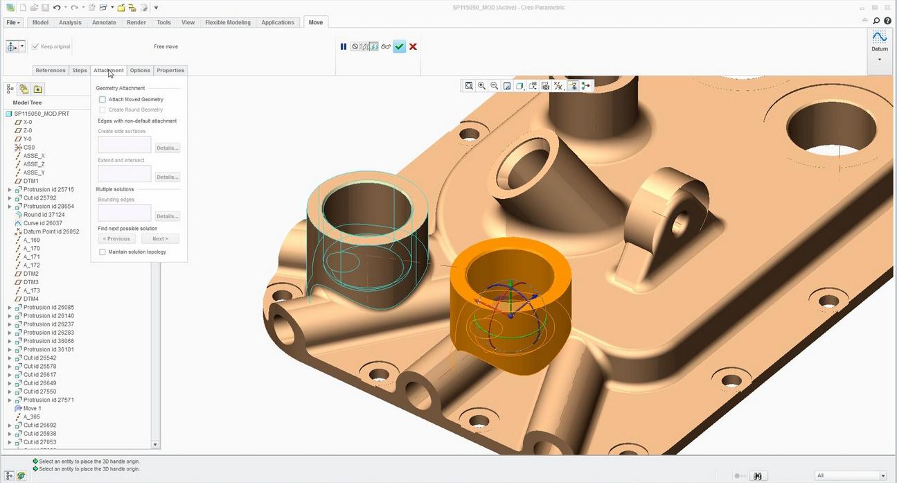 Creo Flexible Modelling